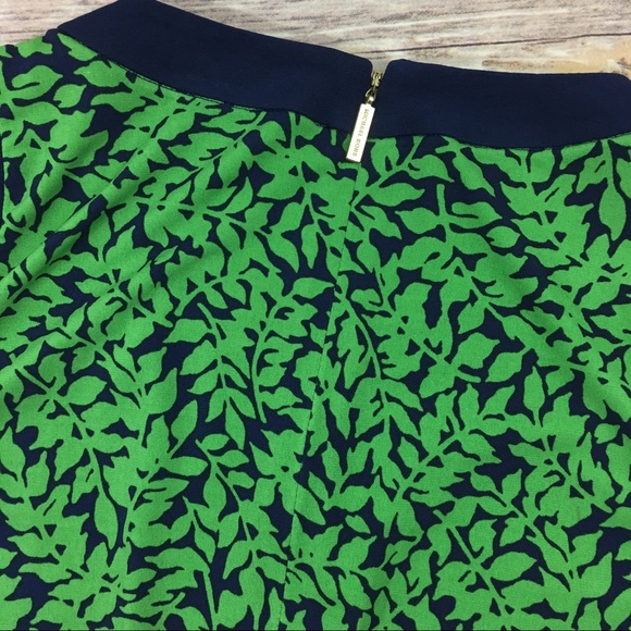 MICHAEL Michael Kors green & navy leaf print dress - Picture 5 of 5
